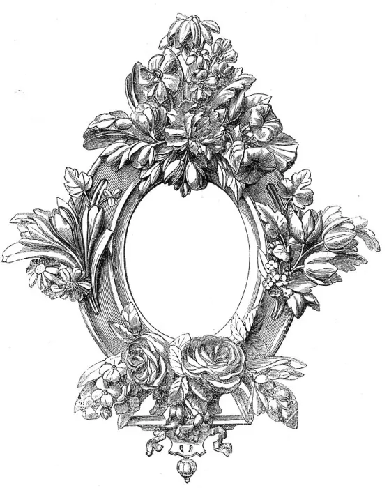 Framed Print : The International Exhibition: carved frame, by W. H. Baylis, 1862. Creator: Unknown Framed Print : The International Exhibition: carved frame, by W. H. Baylis, 1862. Creator: Unknown