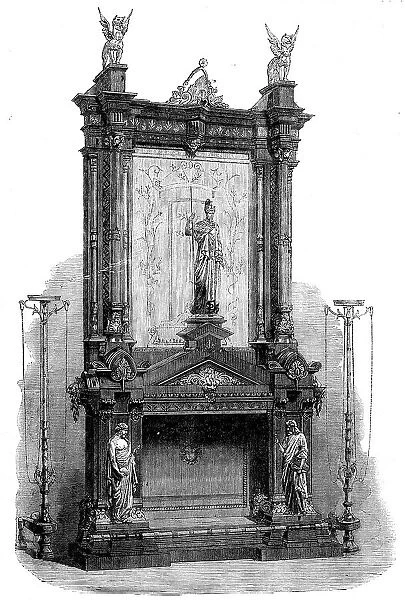 The International Exhibition - chimneypiece in the Nave... 1862. Creator: Unknown