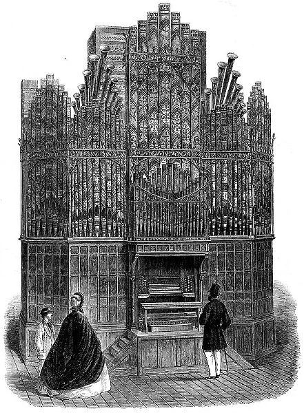 The International Exhibition: church organ built by Messrs. Forster and Andrews, of Hull, 1862. Creator: Unknown