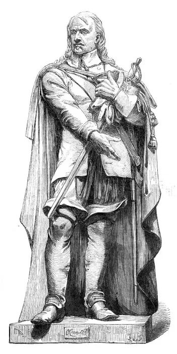 Framed Print : The International Exhibition: colossal plaster statue of Cromwell, by John Bell, 1862. Creator: Unknown Framed Print : The International Exhibition: colossal plaster statue of Cromwell, by John Bell, 1862. Creator: Unknown