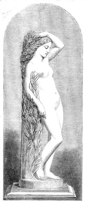 Framed Print : The International Exhibition: Daphne, marble statue by Marshall Wood... 1862. Creator: Unknown. The International Exhibition: Daphne, marble statue by Marshall Wood... 1862. Creator: Unknown Framed Print : The International Exhibition: Daphne, marble statue by Marshall Wood... 1862. Creator: Unknown. The International Exhibition: Daphne, marble statue by Marshall Wood... 1862. Creator: Unknown