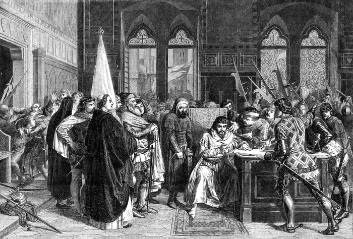 Framed Print : The International Exhibition: The Expulsion of the Duke of Athens, by Stefano Ussi, 1862. Creator: W Thomas. The International Exhibition: The Expulsion of the Duke of Athens, by Stefano Ussi, 1862. Creator: W Thomas Framed Print : The International Exhibition: The Expulsion of the Duke of Athens, by Stefano Ussi, 1862. Creator: W Thomas. The International Exhibition: The Expulsion of the Duke of Athens, by Stefano Ussi, 1862. Creator: W Thomas
