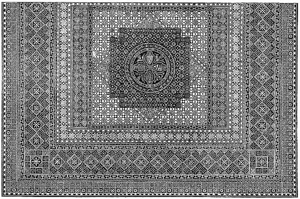 The International Exhibition: floorcloth, by Messrs. Hare and Co. of Bristol, 1862. Creator: Unknown