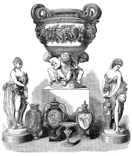 The International Exhibition: group of articles by Messrs. Minton and Co. 1862. Creator: Unknown