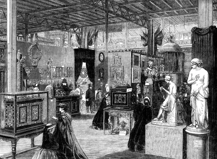 Framed Print : The International Exhibition: the Italian Court... 1862. Creator: Unknown Framed Print : The International Exhibition: the Italian Court... 1862. Creator: Unknown