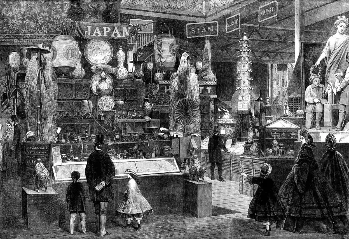 Framed Print : The International Exhibition: the Japanese Court... 1862. Creator: Unknown Framed Print : The International Exhibition: the Japanese Court... 1862. Creator: Unknown