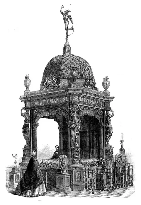 Framed Print : The International Exhibition: Mr. Harry Emanuel's Trophy, 1862. Creator: Unknown Framed Print : The International Exhibition: Mr. Harry Emanuel's Trophy, 1862. Creator: Unknown