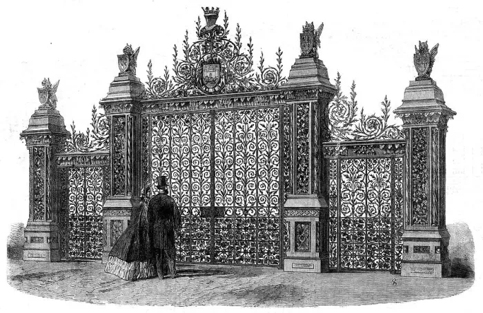 Framed Print : The International Exhibition: the Norwich Gates, by Barnard, Bishop, and Barnard, 1862. Creator: Unknown Framed Print : The International Exhibition: the Norwich Gates, by Barnard, Bishop, and Barnard, 1862. Creator: Unknown