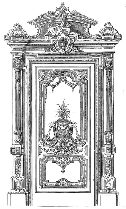 Framed Print : The International Exhibition: ornamental door by White and Parlby of Great Marlborough-street, 1862. Creator: Unknown Framed Print : The International Exhibition: ornamental door by White and Parlby of Great Marlborough-street, 1862. Creator: Unknown