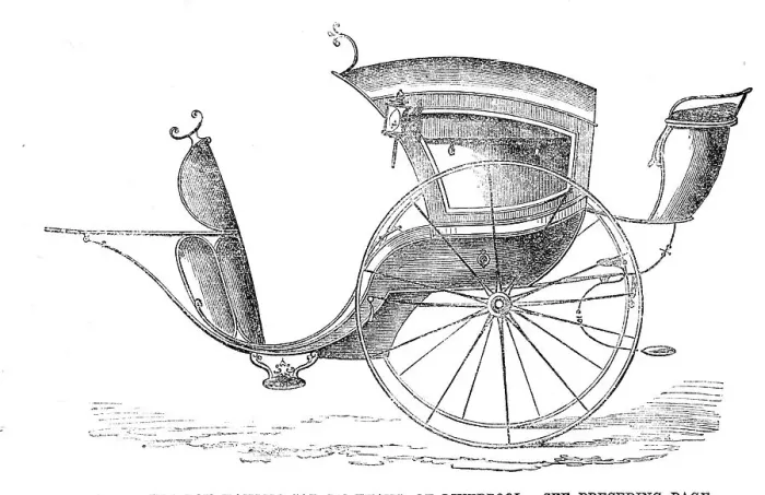 Framed Print : The International Exhibition: patent viceroy hansom cab by Evans, of Liverpool, 1862. Creator: Unknown Framed Print : The International Exhibition: patent viceroy hansom cab by Evans, of Liverpool, 1862. Creator: Unknown