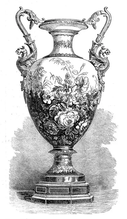 Framed Print : The International Exhibition: porcelain from the Royal Factory at Berlin, 1871. Creator: Unknown Framed Print : The International Exhibition: porcelain from the Royal Factory at Berlin, 1871. Creator: Unknown