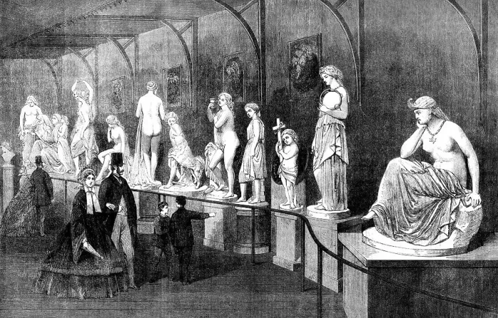 Framed Print : The International Exhibition: the Roman Court, 1862. Creator: Unknown Framed Print : The International Exhibition: the Roman Court, 1862. Creator: Unknown