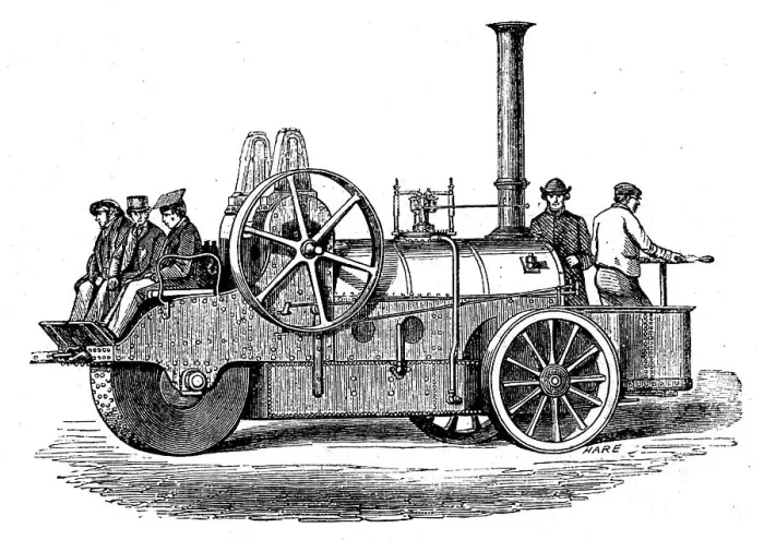 Framed Print : The International Exhibition: Tuxford's road traction-engine, 1862. Creator: Unknown Framed Print : The International Exhibition: Tuxford's road traction-engine, 1862. Creator: Unknown