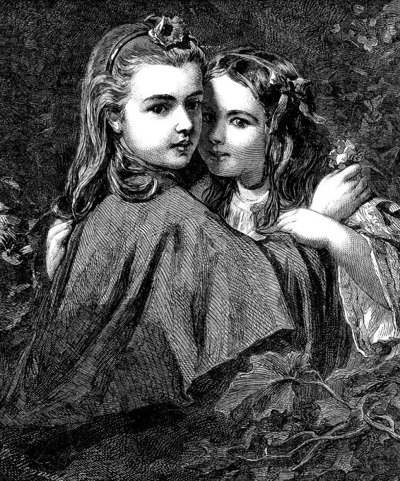 Framed Print : The International Exhibition: The Whisper, by J. Sant, 1862. Creator: W Thomas. The International Exhibition: The Whisper, by J. Sant, 1862. Creator: W Thomas Framed Print : The International Exhibition: The Whisper, by J. Sant, 1862. Creator: W Thomas. The International Exhibition: The Whisper, by J. Sant, 1862. Creator: W Thomas