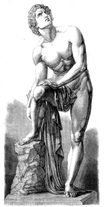 Framed Print : The International Exhibition: The Wounded Achilles, a plaster statue, by Carl Cauer, 1862. Creator: Unknown. The International Exhibition: The Wounded Achilles, a plaster statue, by Carl Cauer, 1862. Creator: Unknown Framed Print : The International Exhibition: The Wounded Achilles, a plaster statue, by Carl Cauer, 1862. Creator: Unknown. The International Exhibition: The Wounded Achilles, a plaster statue, by Carl Cauer, 1862. Creator: Unknown