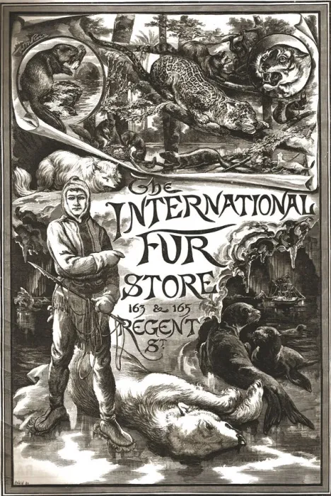 Framed Print : The International Fur Store, 163-165 Regent Street, 1888. Creator: Unknown Framed Print : The International Fur Store, 163-165 Regent Street, 1888. Creator: Unknown