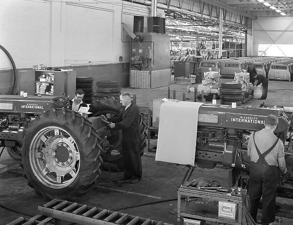 International Harvester tractor factory, Doncaster, South Yorkshire, 1966. Artist
