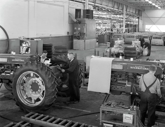 Framed Print : International Harvester tractor factory, Doncaster, South Yorkshire, 1966. Artist Framed Print : International Harvester tractor factory, Doncaster, South Yorkshire, 1966. Artist