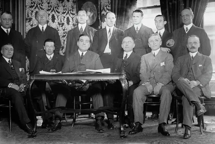Framed Print : International League Meeting, 1914. Creator: Bain News Service Framed Print : International League Meeting, 1914. Creator: Bain News Service