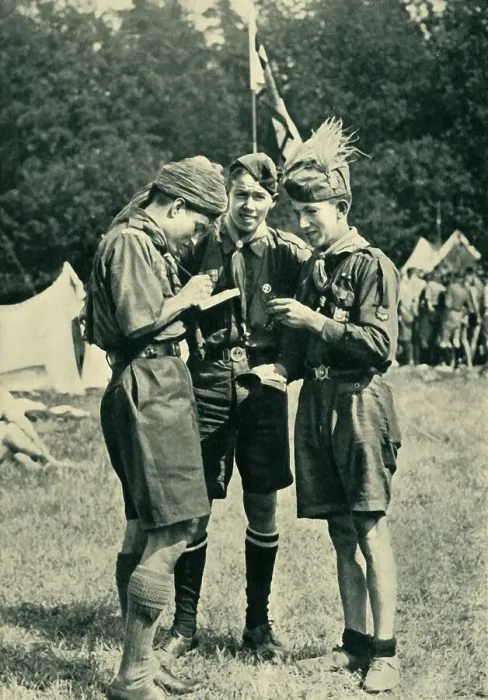 Framed Print : An International Rover Camp in Sweden, 1935, 1944. Creator: Unknown Framed Print : An International Rover Camp in Sweden, 1935, 1944. Creator: Unknown