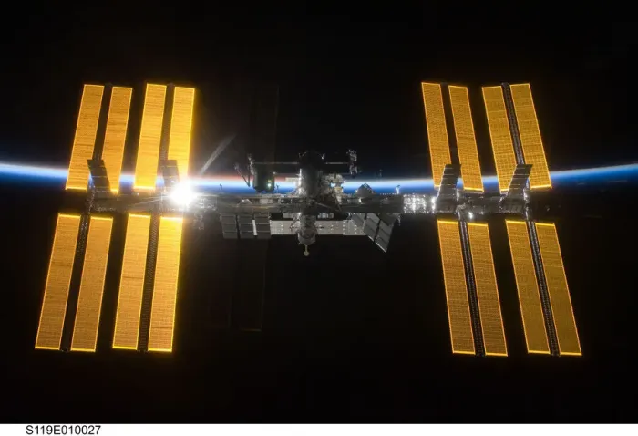 Framed Print : International Space Station, March 2009 Framed Print : International Space Station, March 2009