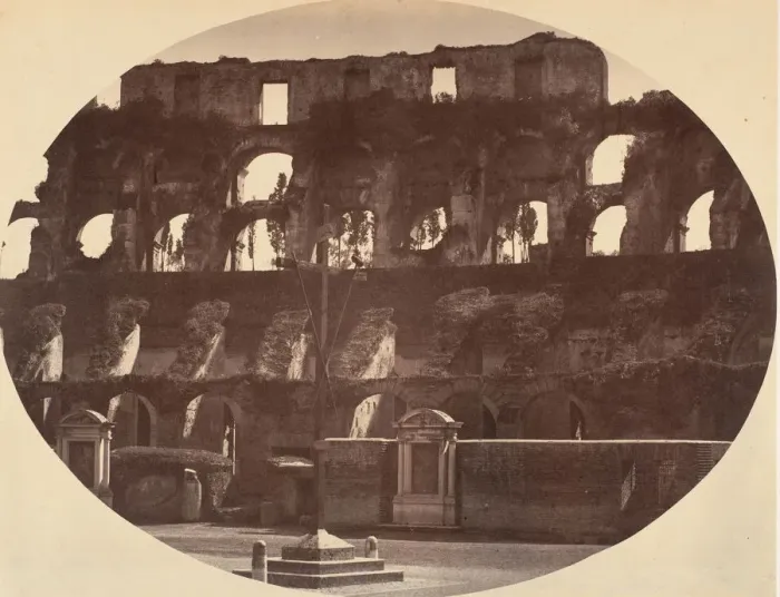 Framed Print : Interno del Colosseo, 1850s. Creator: Giambattista Altadonna Framed Print : Interno del Colosseo, 1850s. Creator: Giambattista Altadonna