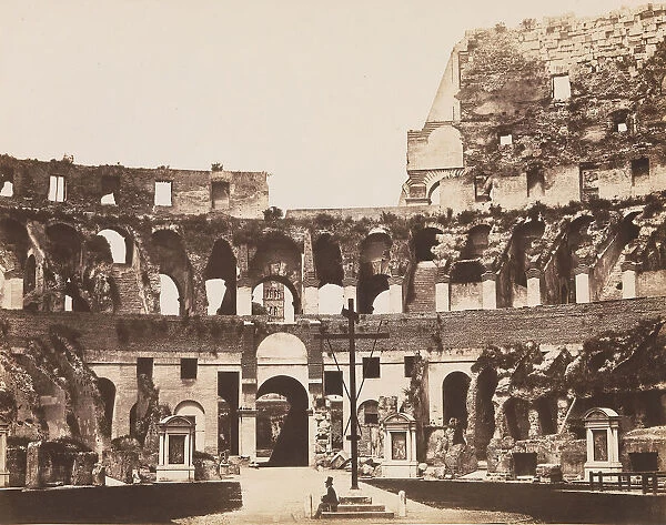 Interno del Colosseo, ca. 1855. Creator: Pietro Dovizielli