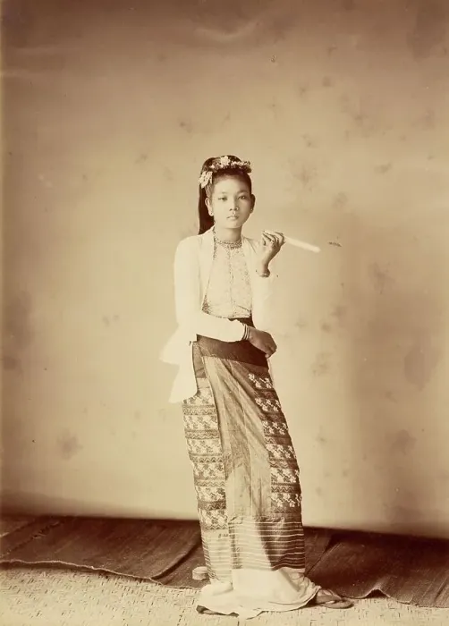Framed Print : An Interpreter's Wife, about 1885. Creator: Felice Beato Framed Print : An Interpreter's Wife, about 1885. Creator: Felice Beato