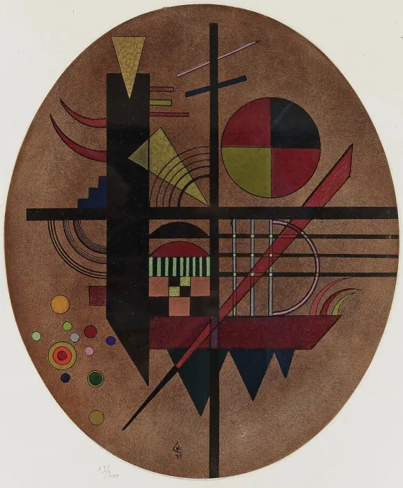 Framed Print : Intime Mitteilung (Message intime), 1925. Creator: Kandinsky, Wassily Vasilyevich (1866-1944) Framed Print : Intime Mitteilung (Message intime), 1925. Creator: Kandinsky, Wassily Vasilyevich (1866-1944)