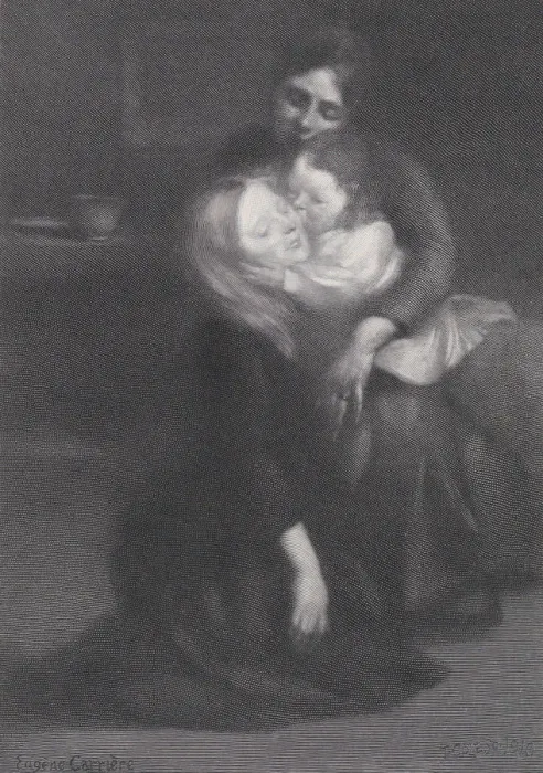 Framed Print : Intimite(The Kiss), 1910. 1910. Creator: Timothy Cole Framed Print : Intimite(The Kiss), 1910. 1910. Creator: Timothy Cole