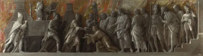 Framed Print : The Introduction of the Cult of Cybele at Rome, c. 1505. Artist: Mantegna, Andrea (1431-1506) Framed Print : The Introduction of the Cult of Cybele at Rome, c. 1505. Artist: Mantegna, Andrea (1431-1506)
