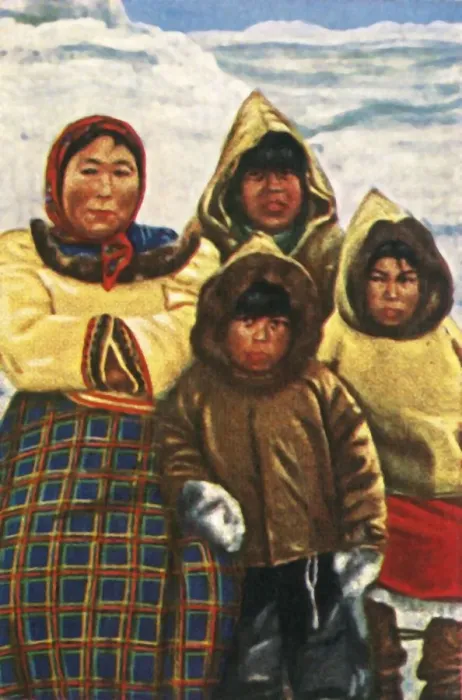 Framed Print : Inuit people from Labrador, northern Canada, c1928. Creator: Unknown