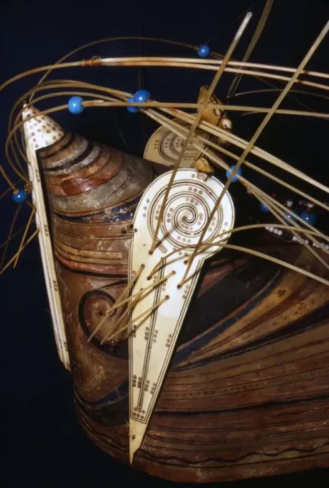 Framed Print : Inuit Wood hunting cap with ivory ornament collected during Cooks 3rd voyage, 1776-1780 Framed Print : Inuit Wood hunting cap with ivory ornament collected during Cooks 3rd voyage, 1776-1780