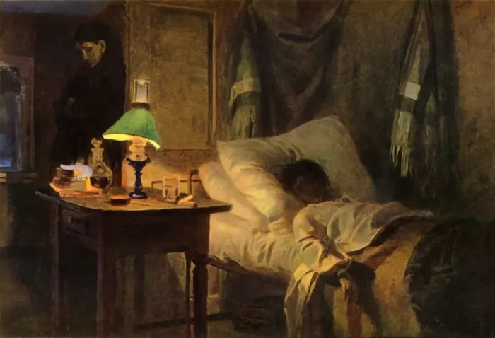 Framed Print : The Invalid, late 19th-early 20th century, (1965). Creator: Vasilij Dmitrievic Polenov Framed Print : The Invalid, late 19th-early 20th century, (1965). Creator: Vasilij Dmitrievic Polenov