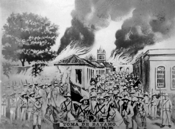 Framed Print : Invasion of Bayamo, (1850s), 1920s