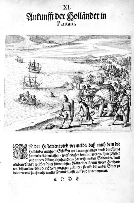 Framed Print : Invasion by Vice Admiral Sebold, 1606. Artist: Theodore de Bry Framed Print : Invasion by Vice Admiral Sebold, 1606. Artist: Theodore de Bry