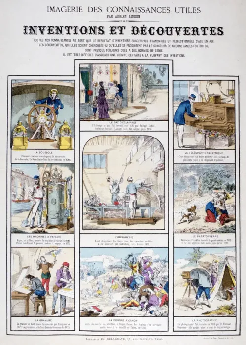 Framed Print : Inventions and Discoveries, 19th century Framed Print : Inventions and Discoveries, 19th century