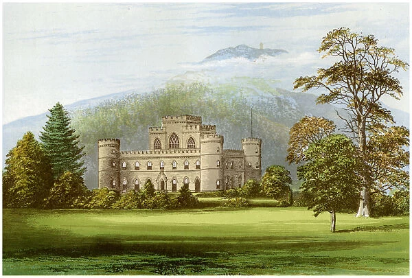 Inveraray Castle, Argyllshire, Scotland, home of the Duke of Argyll, c1880