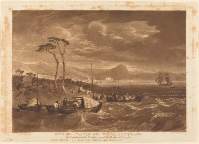 Framed Print : Inverary Castle and Town, 1816. Creator: JMW Turner Framed Print : Inverary Castle and Town, 1816. Creator: JMW Turner