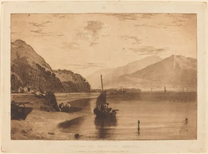 Framed Print : Inverary Pier, published 1811. Creator: JMW Turner Framed Print : Inverary Pier, published 1811. Creator: JMW Turner