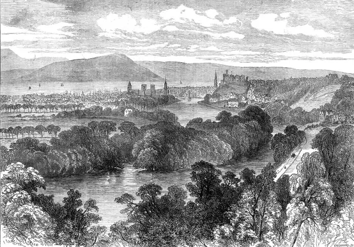 Framed Print : Inverness, 1872. Creator: J Greenaway Framed Print : Inverness, 1872. Creator: J Greenaway