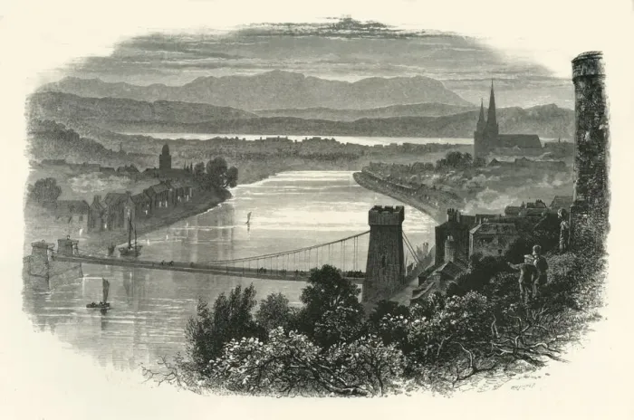 Framed Print : Inverness, c1870 Framed Print : Inverness, c1870