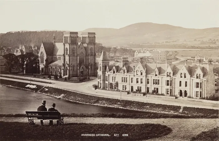 Framed Print : Inverness Cathedral, between 1870 and 1880. Creator: George Washington Wilson Framed Print : Inverness Cathedral, between 1870 and 1880. Creator: George Washington Wilson