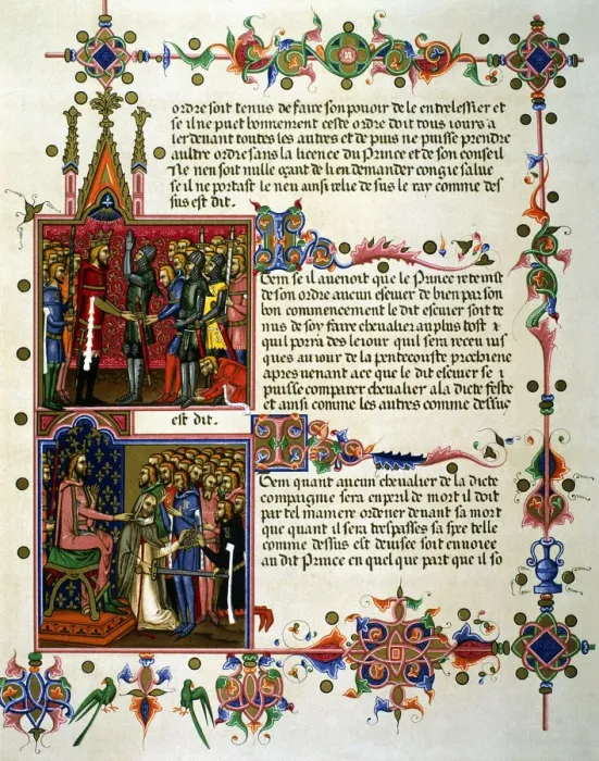 Framed Print : Investiture of a gentleman. Delivery of the sword Framed Print : Investiture of a gentleman. Delivery of the sword
