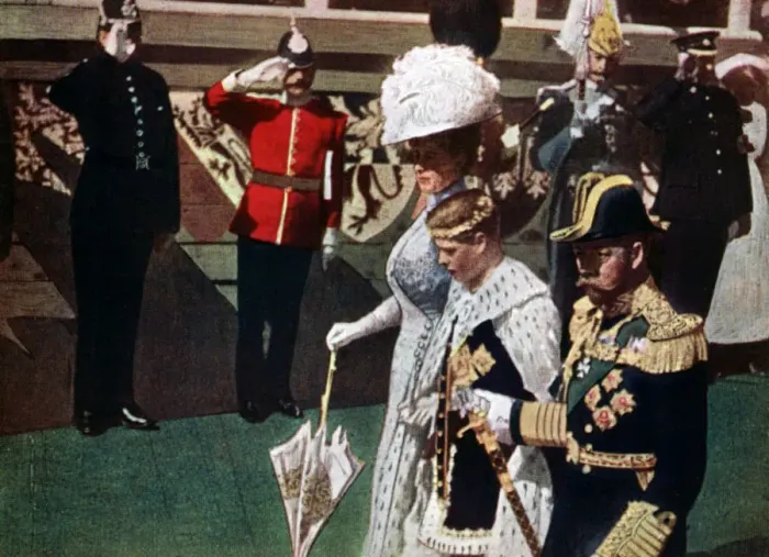 Framed Print : The investiture of the Prince of Wales, Carnarvon Castle, 1911-1912. Artist: Marshall Herskovitz Framed Print : The investiture of the Prince of Wales, Carnarvon Castle, 1911-1912. Artist: Marshall Herskovitz