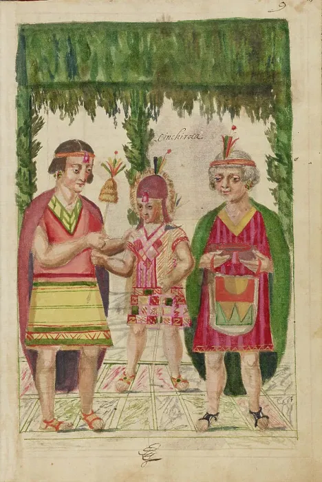 Framed Print : The Investiture of Sinchi Roca by Manco Capac, completed in 1616. Creator: Unknown Framed Print : The Investiture of Sinchi Roca by Manco Capac, completed in 1616. Creator: Unknown
