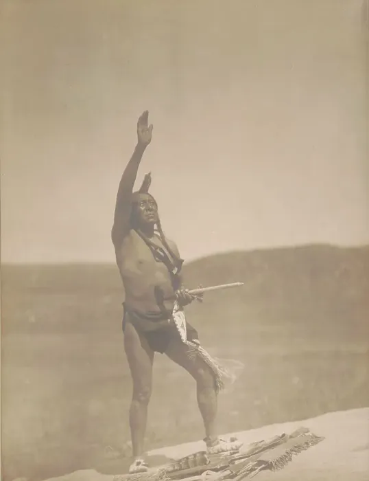 Framed Print : Invocation-Sioux, c1907. Creator: Edward Sheriff Curtis Framed Print : Invocation-Sioux, c1907. Creator: Edward Sheriff Curtis