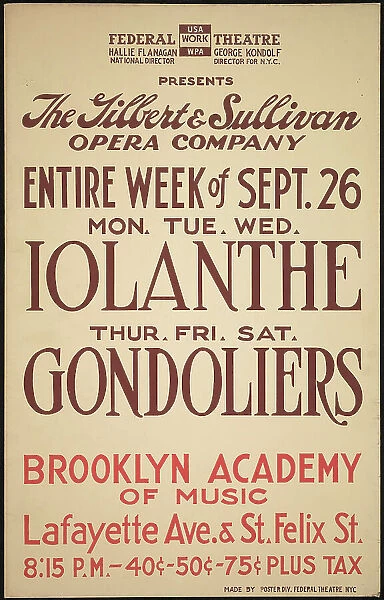 Iolanthe, New York City, [193-]. Creator: Unknown