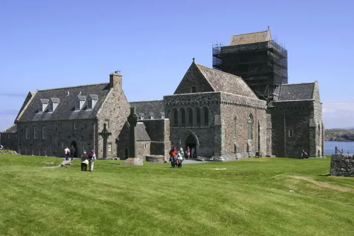 Framed Print : Iona Abbey, Argyll and Bute, Scotland Framed Print : Iona Abbey, Argyll and Bute, Scotland