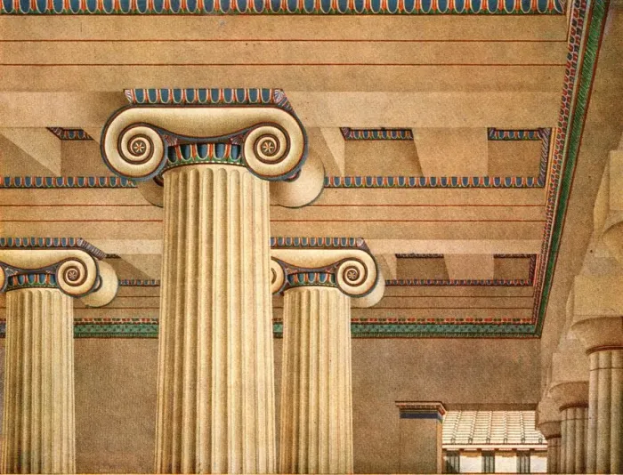 Framed Print : Ionic Hall in the Acropolis at Athens, Greece, (1928). Creator: Unknown Framed Print : Ionic Hall in the Acropolis at Athens, Greece, (1928). Creator: Unknown